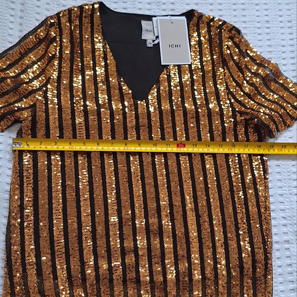 ICHI sequins Top size S - Picture 5 of 6
